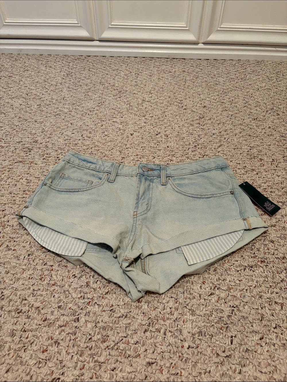 wild fable Light Wash Denim Cuffed Jean Shorts